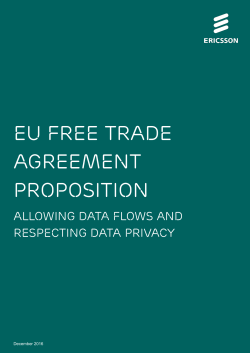 EU Free Trade Agreement Proposition