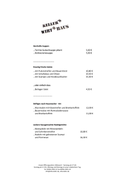 Alt Bekanntes - Villa Keller