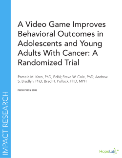 A Video Game Improves Behavioral Outcomes in