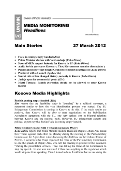Headlines 27 March
