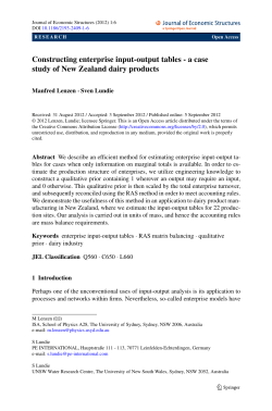 Constructing enterprise input-output tables