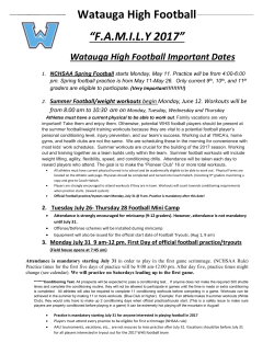2017 Spring Football packet