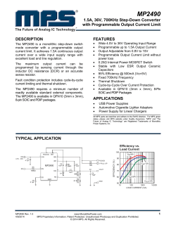 MP2490 - Monolithic Power System