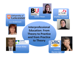 From Interprofessional Education