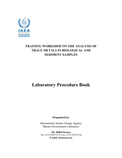 digestion of biota for determination of trace metals by aas