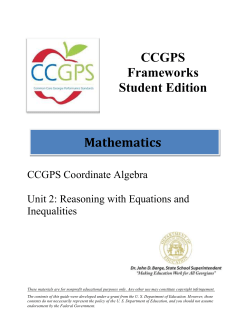 Solving Linear Equations in 2 Variables