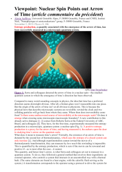 Figure 1: Serra and colleagues detected the arrow of time in a