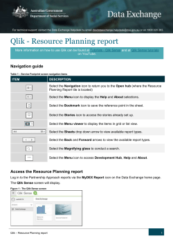Qlik - Resource planning report
