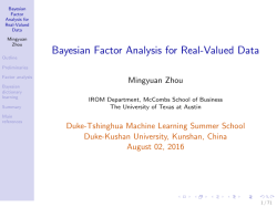 Bayesian factor analysis for real-valued data