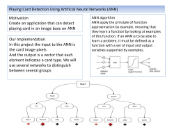 Playing Card Detection Using Artificial Neural Networks