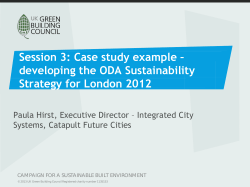 Session 3: Case study example &ndash; developing the ODA Sustainability