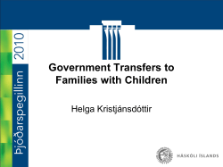 Government Transfers to Families with Children