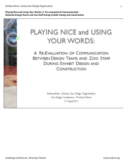 Playing Nice and Using Your Words