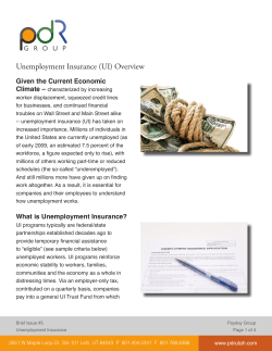 Unemployment Insurance (UI) Overview