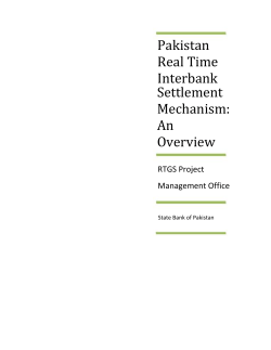 Overview of Pakistan Real Time Interbank Settlement Mechanism