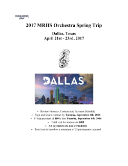 2017 MRHS Orchestra Spring Trip
