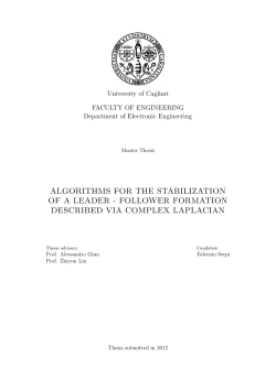 algorithms for the stabilization of a leader