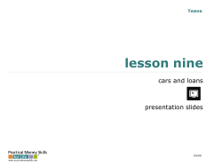 lesson three - InCharge Debt Solutions