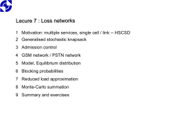 Stochastic Models for Telecommunication Systems (153081)