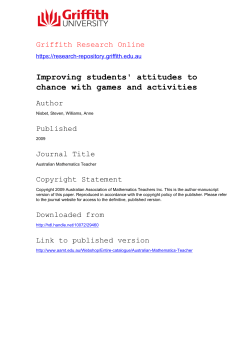 Improving students` attitudes to chance with games and activities