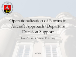 Operationalization of Norms in Aircraft Approach/Departure Decision