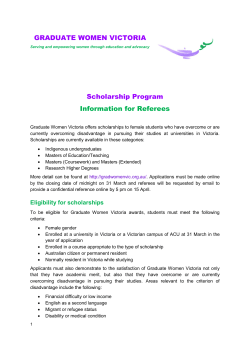 GWV Information for Referees