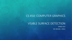 CS 450: Computer Graphics Course and Syllabus Overview