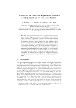Heuristics for the Gene-duplication Problem
