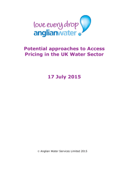 Potential approaches to Access Pricing in the UK