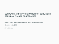 Convexity and approximation of nonlinear gaussian chance