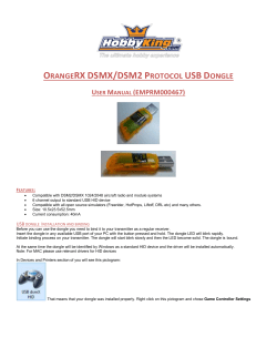 OrangeRX DSMX/DSM2 Protocol USB Dongle