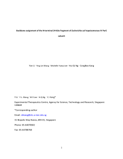 BMA - Agency for Science, Technology and Research (A*STAR)