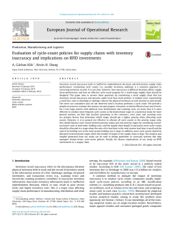 Evaluation of cycle-count policies for supply chains with inventory