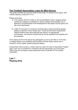 The Football Association Laws for Mini-Soccer Law