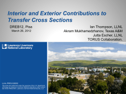 2011 LLNL Template - ReactionTheory.org. TORUS