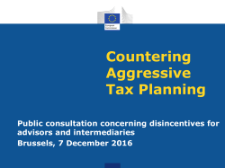 Presentation on mandatory disclosure