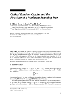 Critical random graphs and the structure of a minimum spanning tree