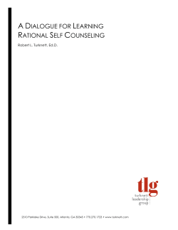 A Dialogue for Learning Rational Self Counseling
