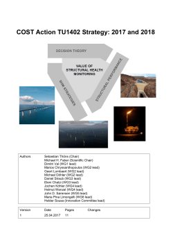 6. workshop, COST Action TU1402 Strategy: 2017 and 2018