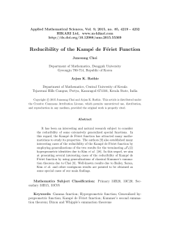 Reducibility of the Kampé de Fériet Function