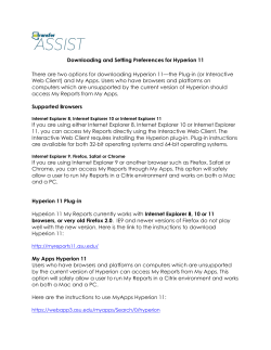 Downloading and Setting Preferences for Hyperion 11