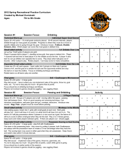 7th to 9th Grade Session #1 Session Focus
