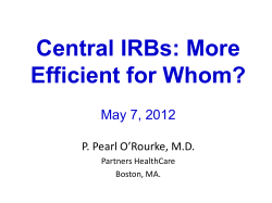Costs and Benefits of the NCI CIRB