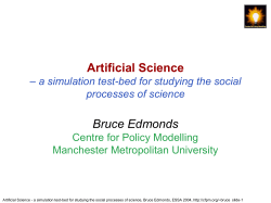 Agent - Bruce Edmonds