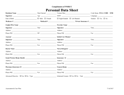 Assessment and Negotiated Care Plan