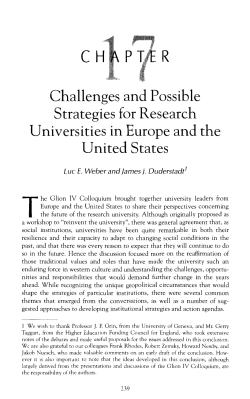 Challenges and Possible Strategies for