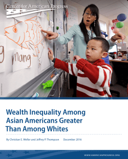 Wealth Inequality Among Asian Americans Greater Than Among