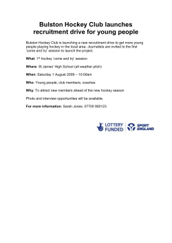 Bulston Hockey Club launches recruitment drive for young people