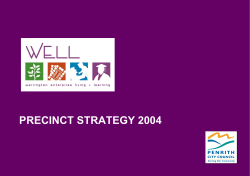 precinct strategy 2004 - Penrith City Council