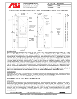 model №: 046921a-6 - American Specialties